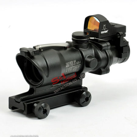 TA31 ACOG 4X32 Rifle Scope with Auto Red Dot black